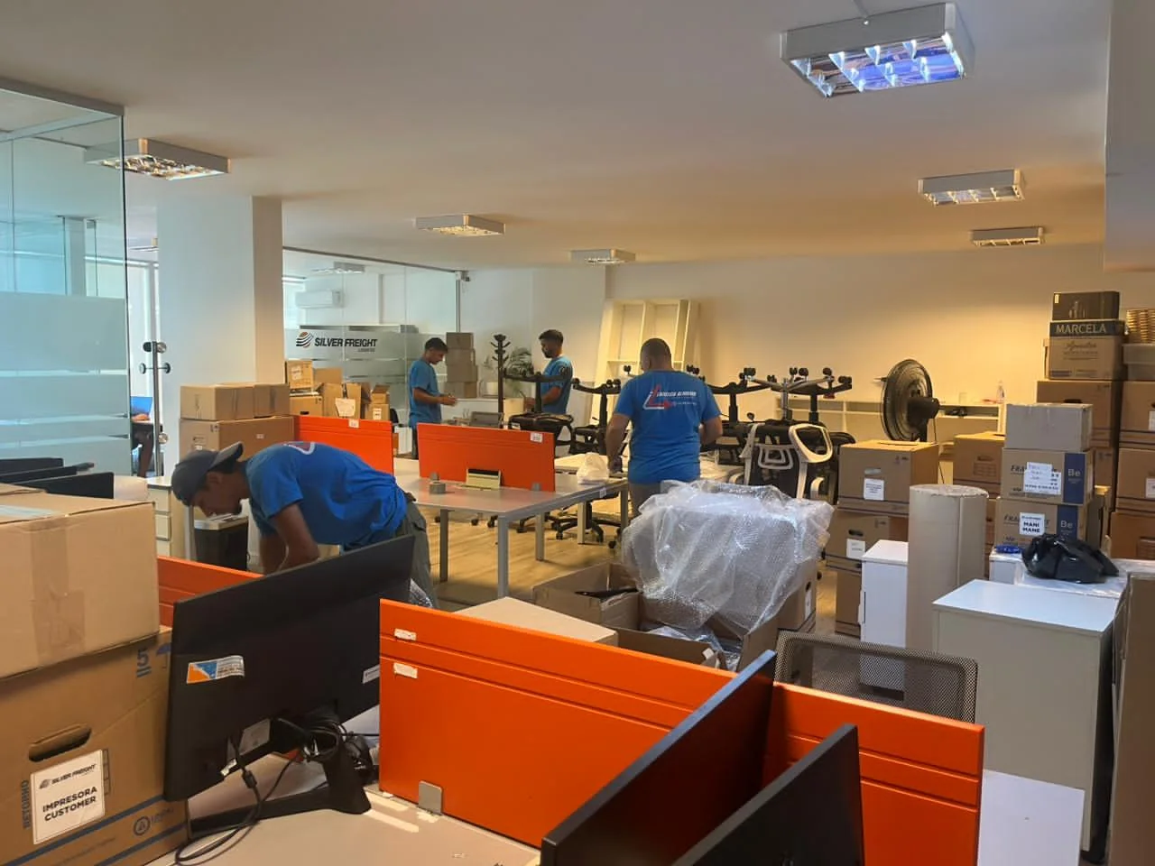 Mudanza corporativa de oficinas de Megatlon realizada por Logística Almagro