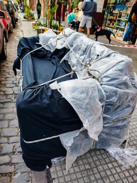 Izaje de Muebles con Soga por Balcón